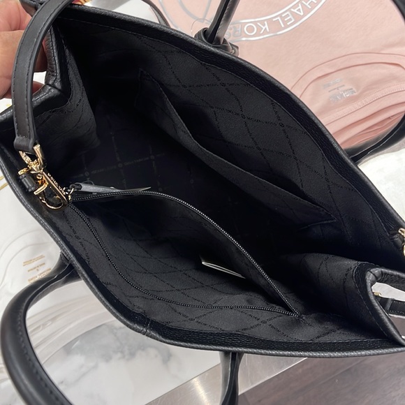 KorsMichael Kors Medium Mirella 35S2G7ZT7L Tote Bag In Black NWT - Picture 10 of 16